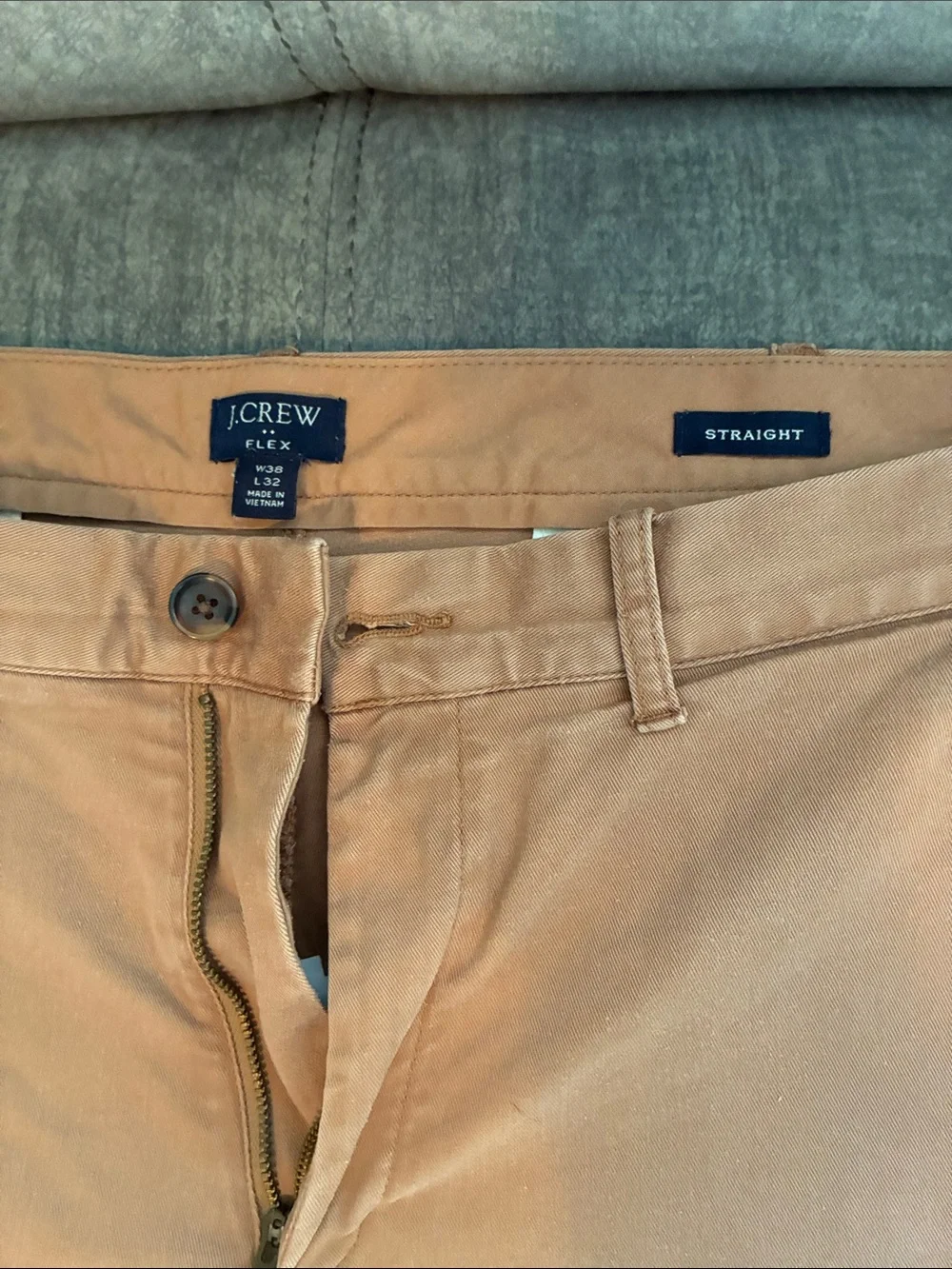 J Crew Men's Slim Chino Pants in Light Brown - Casual Everyday Staple